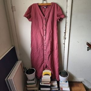 Mishi Linen Button Down Dress